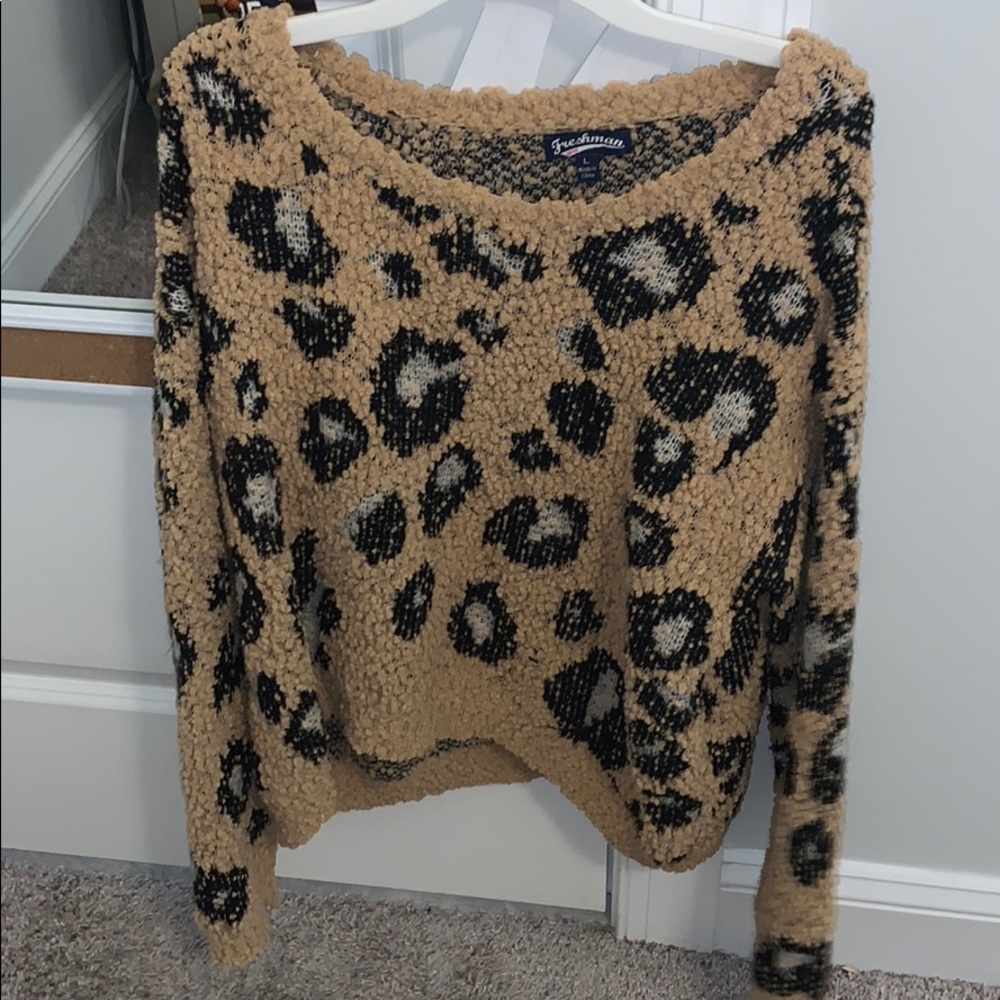 Leopard print sweater